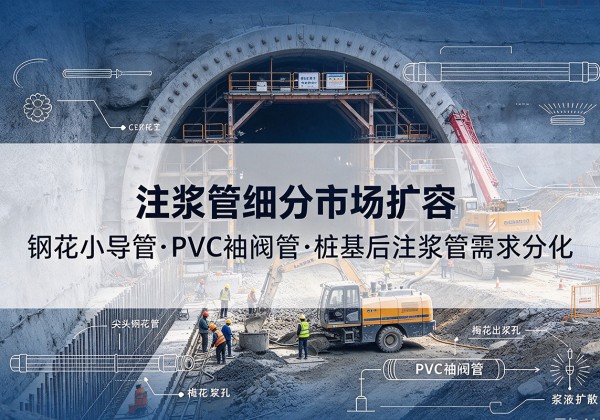松桃注浆管细分市场扩容，隧道钢花小导管、PVC 袖阀管、桩基后注浆管需求分化